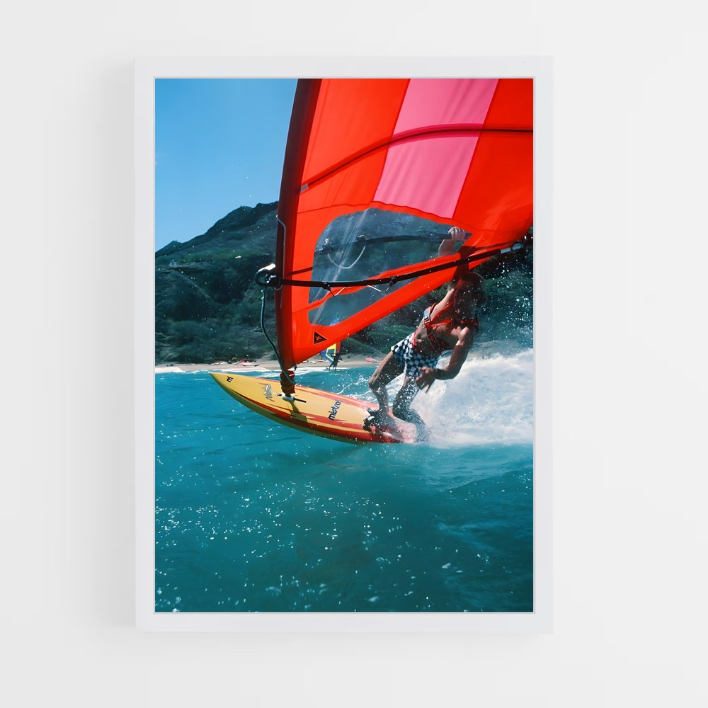 Poster Robby naish windsurf – affiche Planche à voile (vue 3)